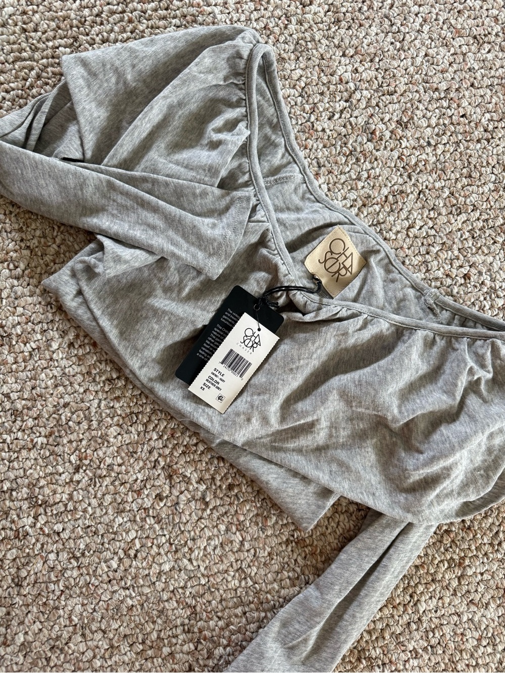Chaser Heather Gray Off-Shoulder Bandeau Top